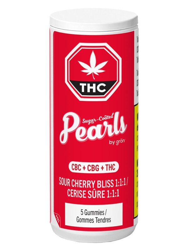 Sour Cherry Bliss 1:1:1 5 Pack Soft Chews by Pearls