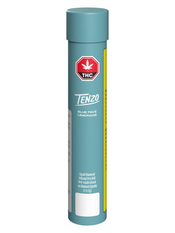 Blue Pave Lemonade & Liquid Diamond Infused Pre-Roll Single by Tenzo
