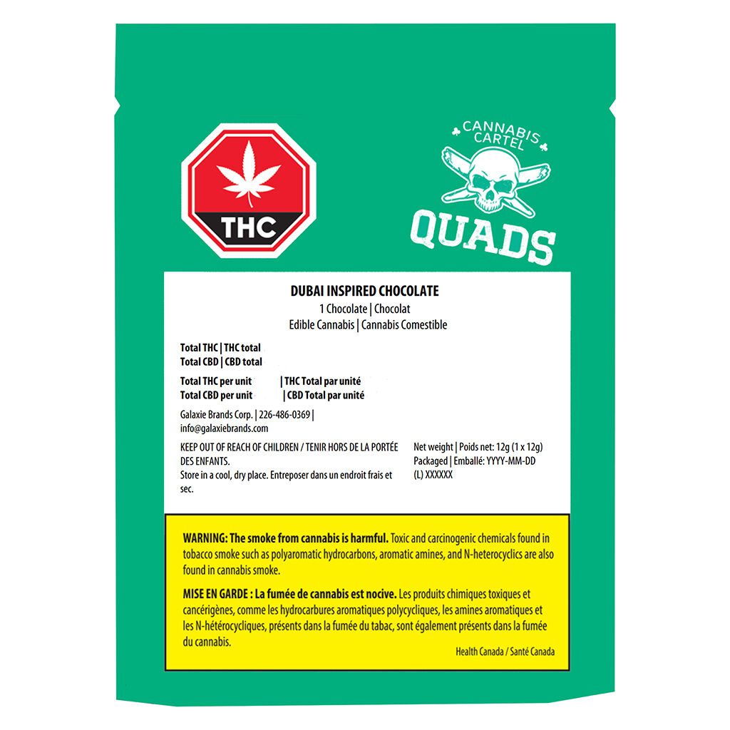 Dubai Chocolate Infused 1 Pack by Cannabis Cartel