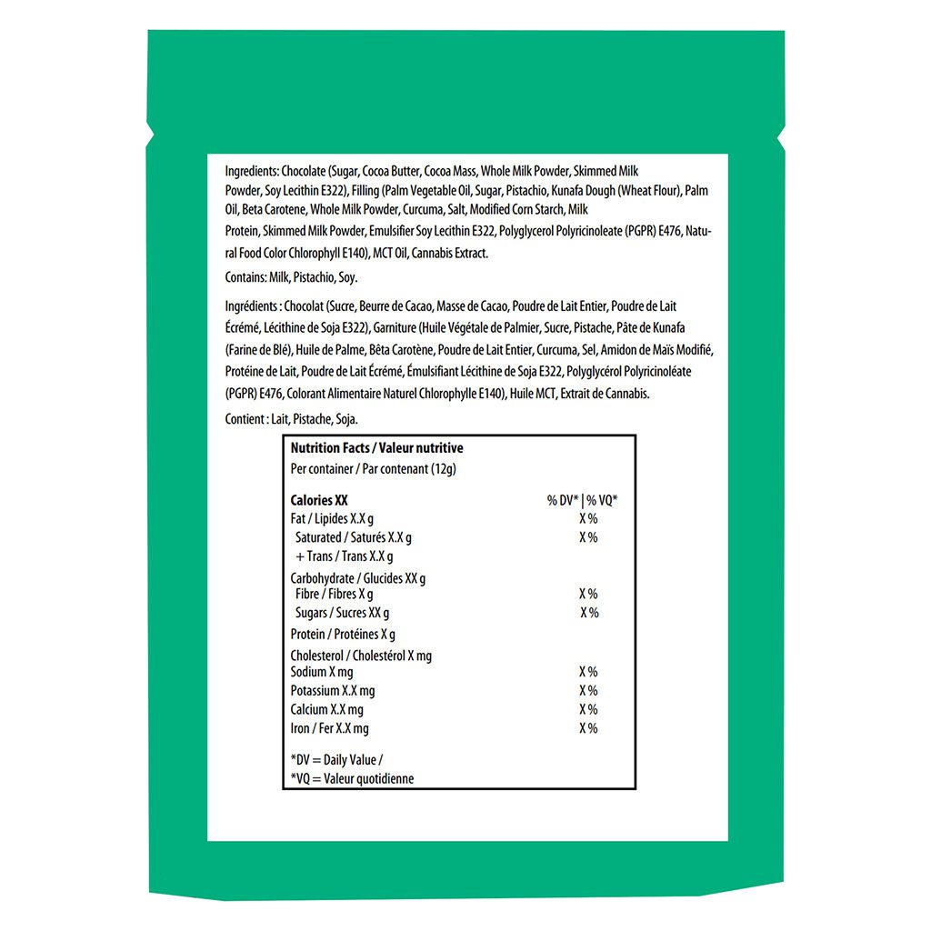 Dubai Chocolate Infused 1 Pack by Cannabis Cartel