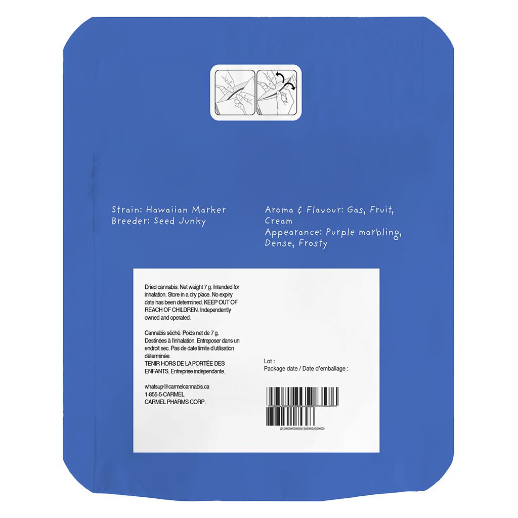 Hawaiian Marker 7g <br>Indica <br>28.78% | 3.77% Terps - Image 3