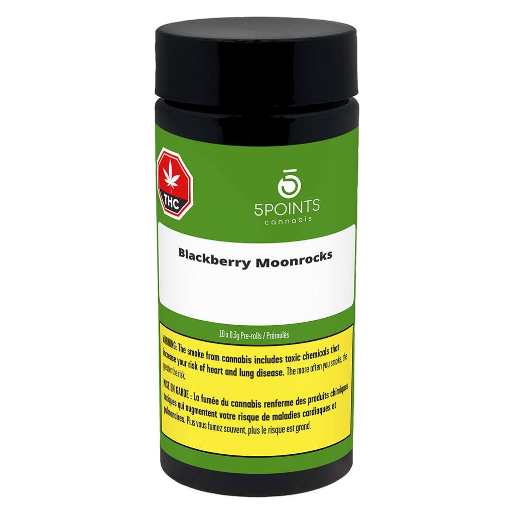Blackberry Moonrocks Pre-Rolls 10 Pack by 5 Points Cannabis