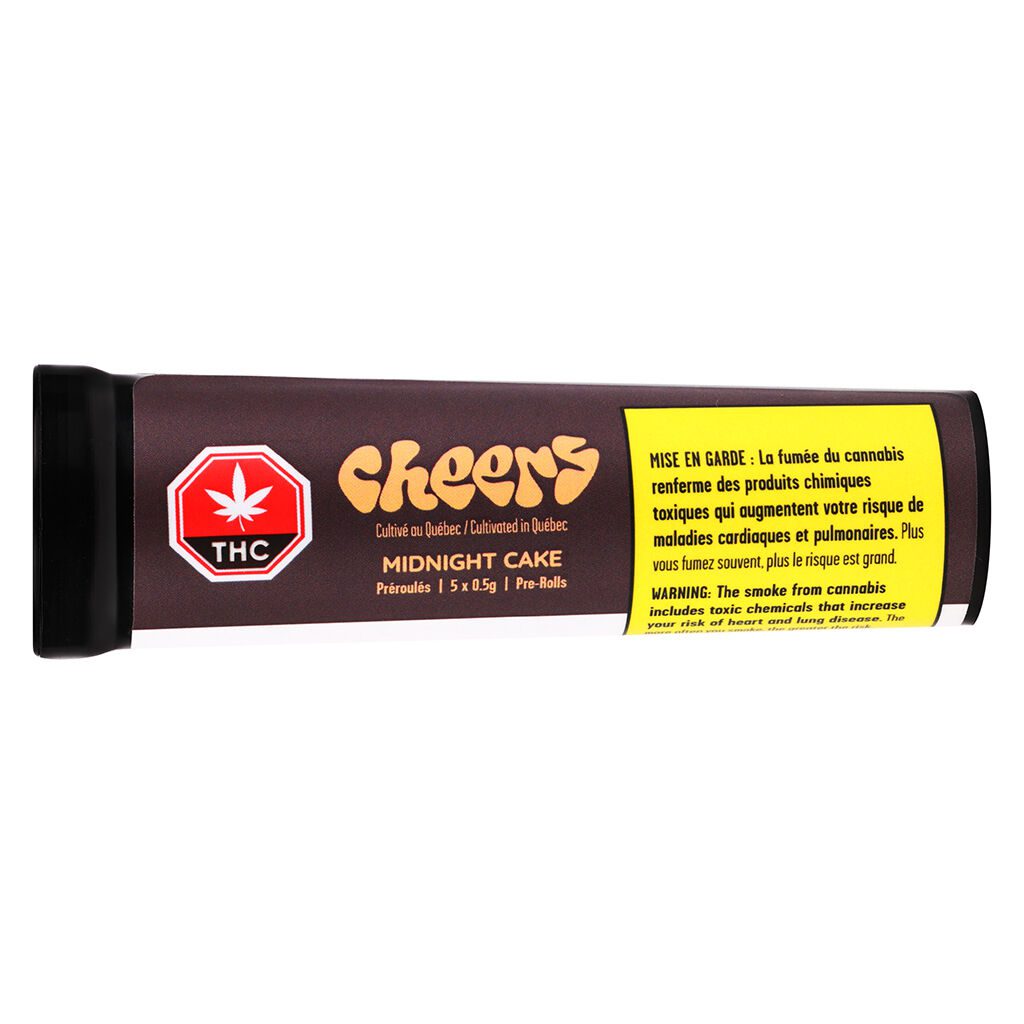 Midnight Cake Pre-Rolls 5 Pack by Cheers