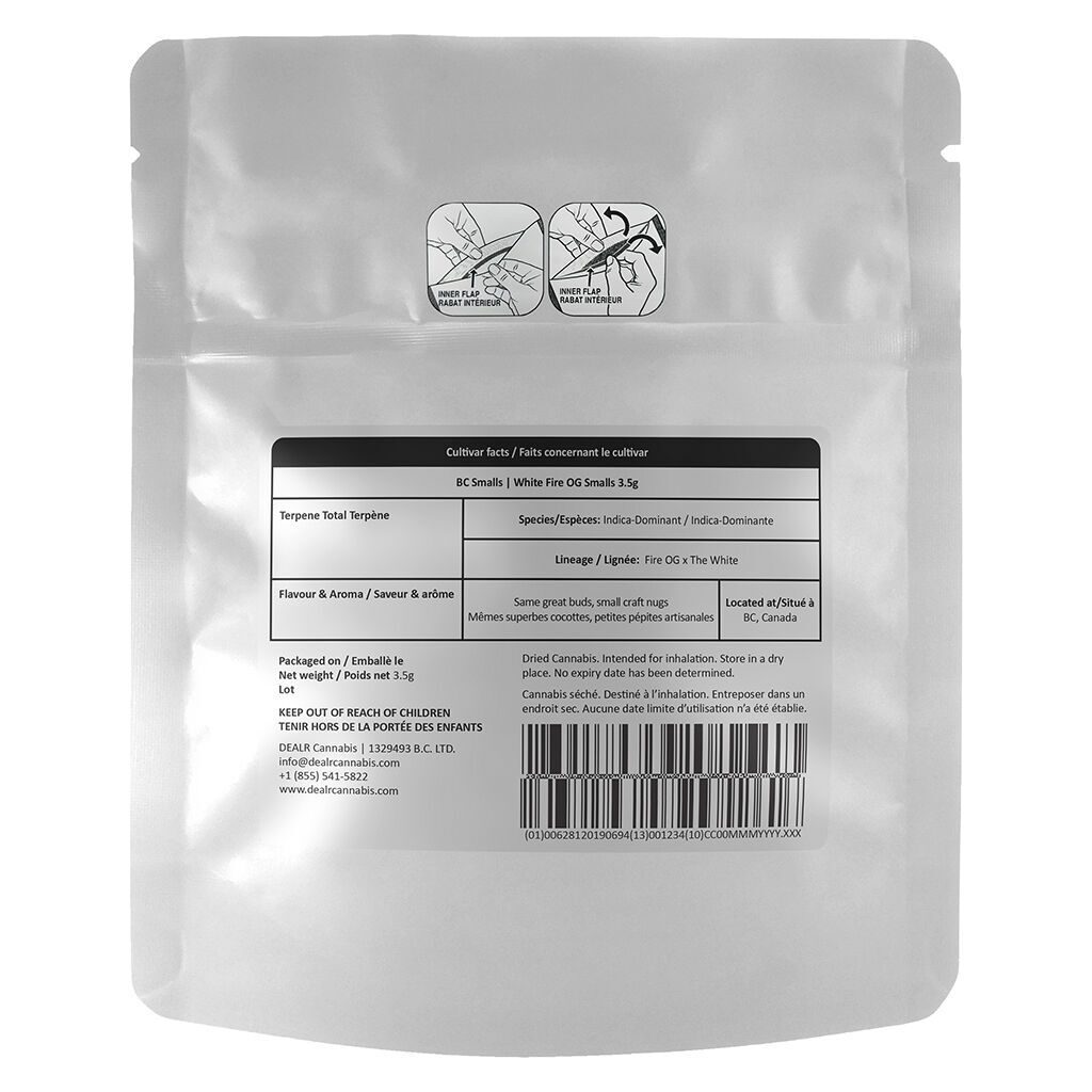 White Fire OG Smalls 3.5g by BC Smalls