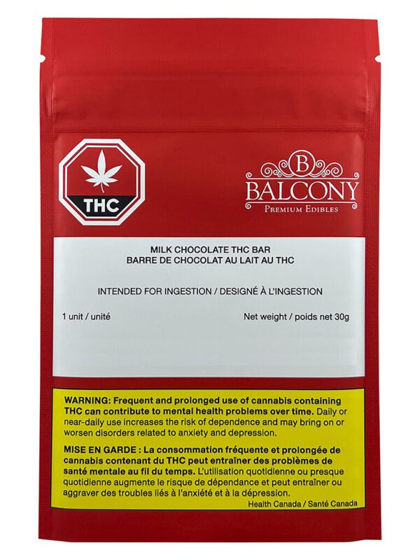 Milk Chocolate THC Bar by Balcony