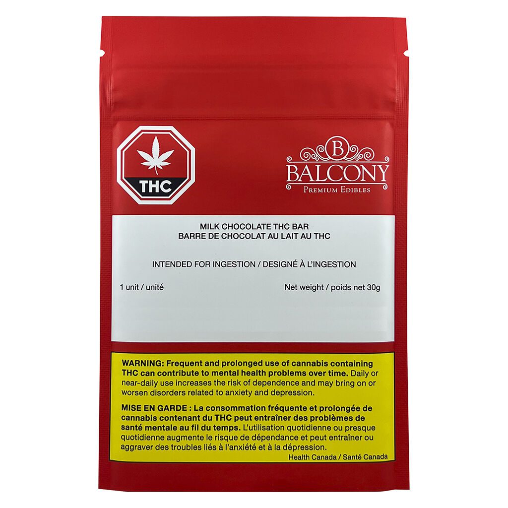 Milk Chocolate THC Bar by Balcony