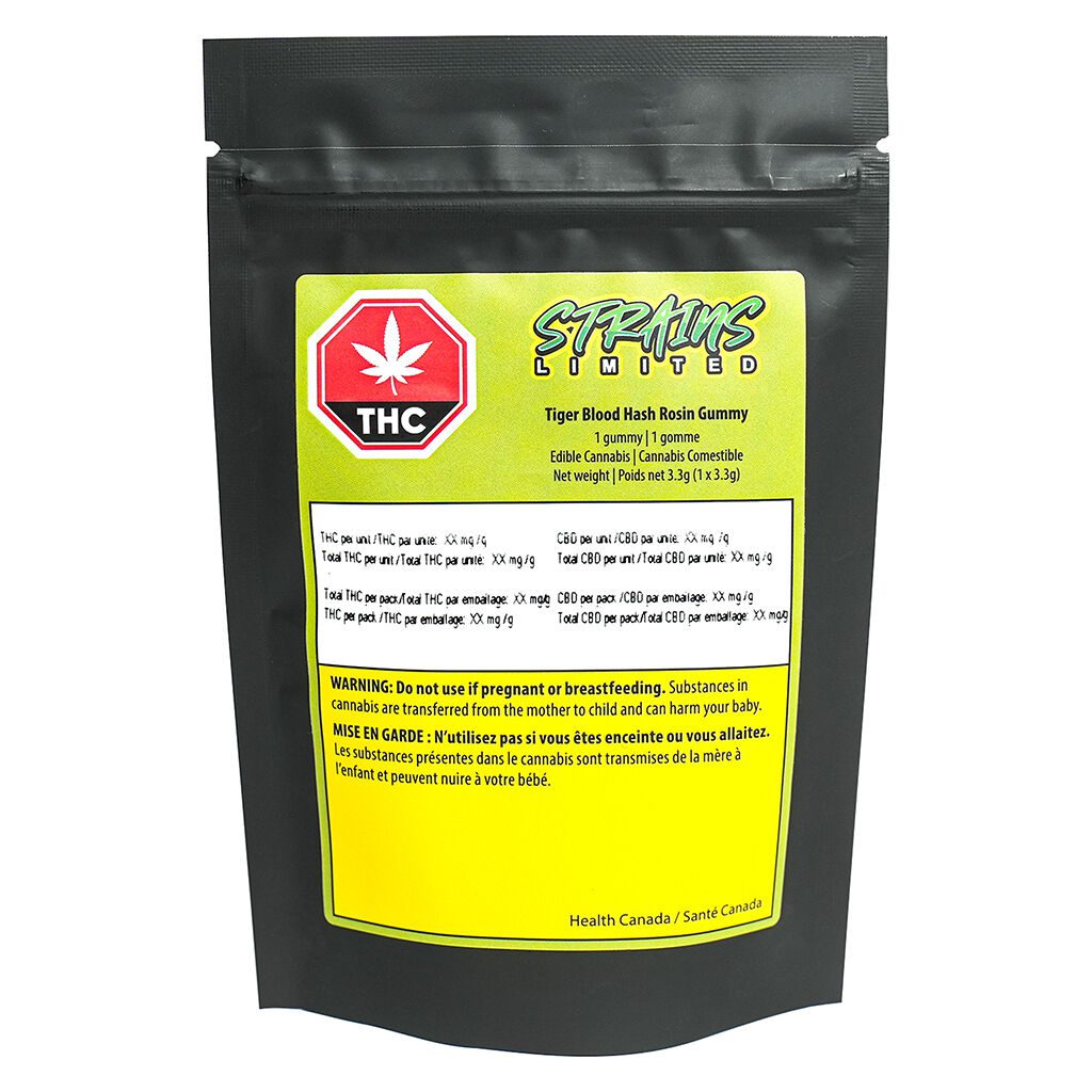 Tiger Blood Hash Rosin Soft Chew 1 Pack by Strains Limited