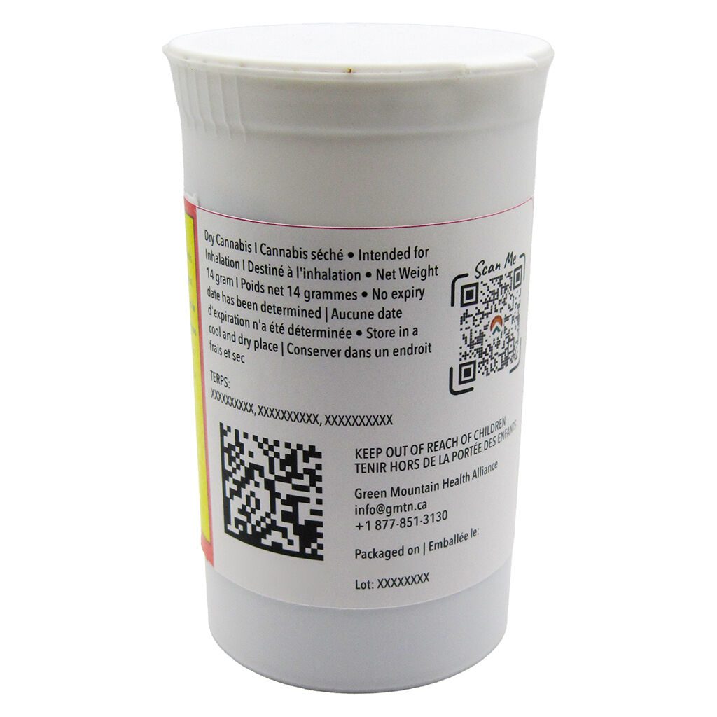 Romulan Grapefruit Milled Flower 14g by Green Mountain Health Alliance