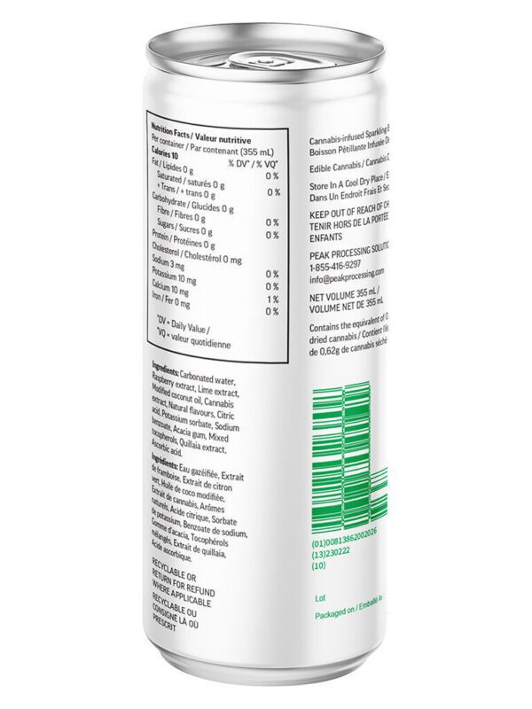 CBG Raspberry & Lime Sparkling Botanical Water by Collective Project