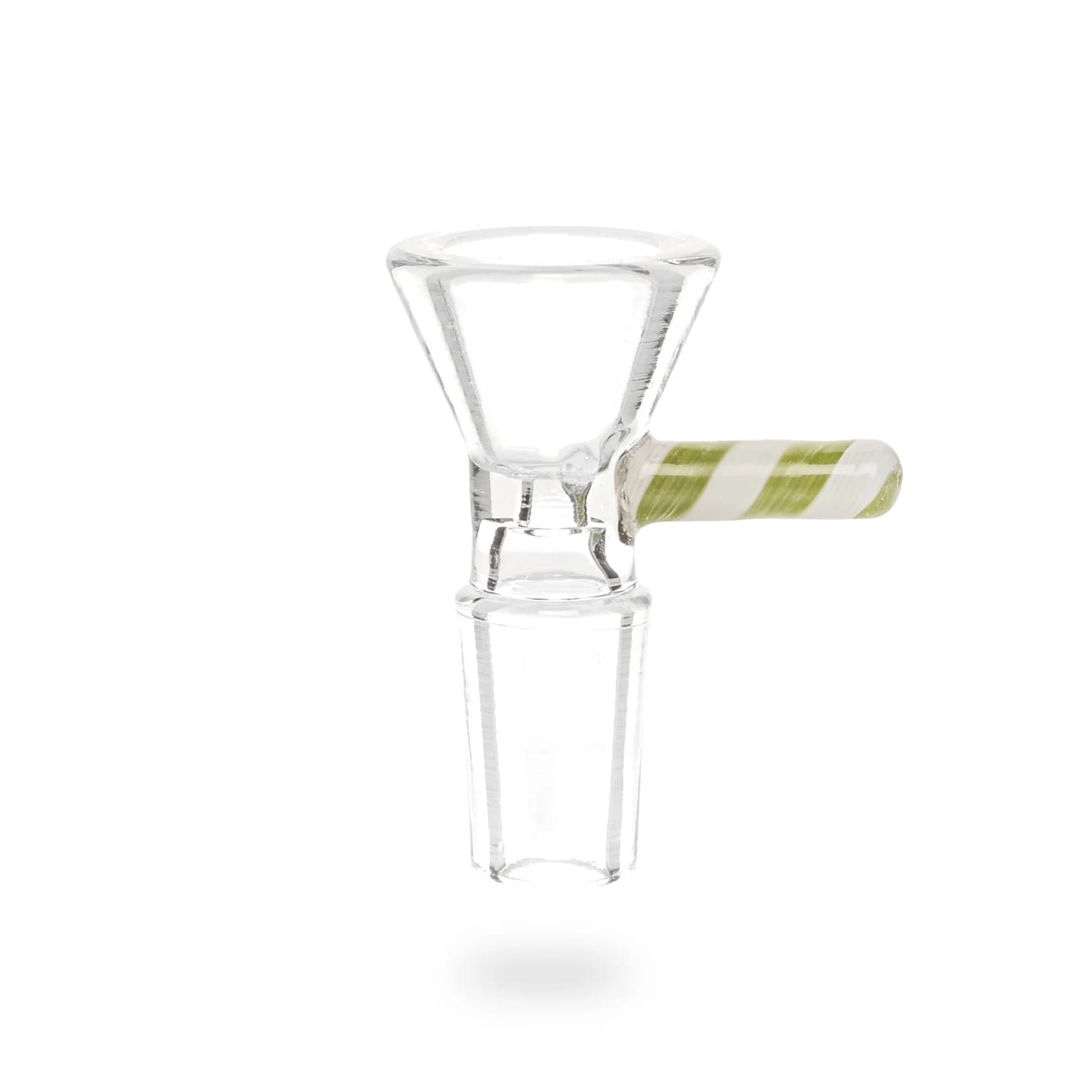 Red Eye Glass 14mm Green Candy Stripe