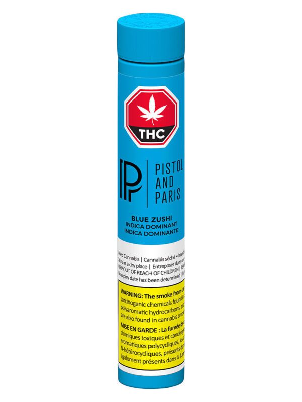 Blue Zushi Pre-Rolls 3 Pack by Pistol and Paris