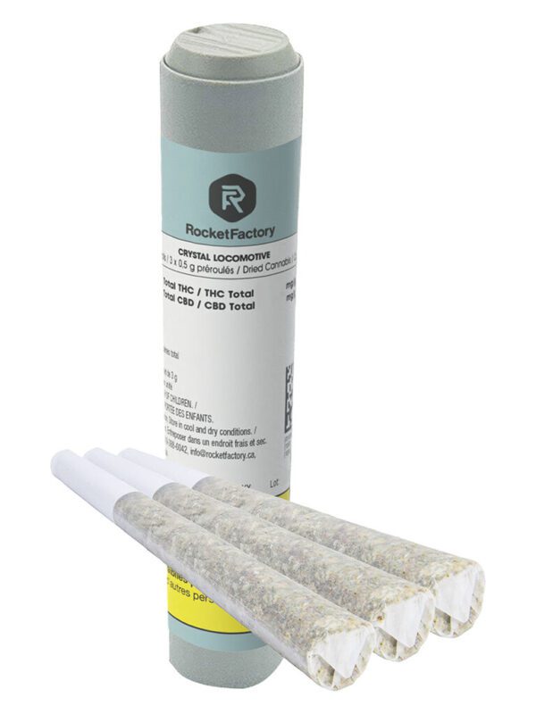Crystal Locomotive Pre-Rolls 3 Pack by Rocket Factory