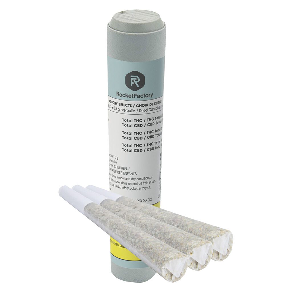 Factory Selects Pre-Rolls 3 Pack <br>Hybrid <br>CL: 30.9% | G: 28.1% | F: 30.7% - Image 4