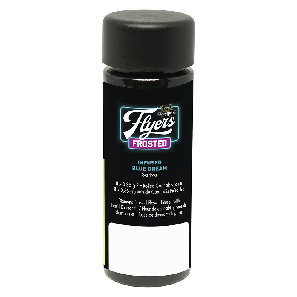 Flyers Frosted Blue Dream Infused Pre-Rolls 8 Pack by Claybourne