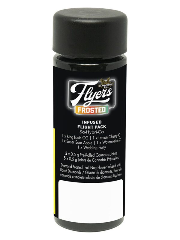 Flyers Frosted Infused Flight Pack Pre-Rolls 5 Pack by Claybourne