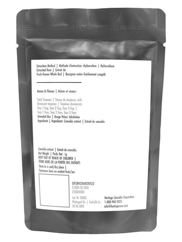 Gas Mask Live Rosin 1g by Hotbox