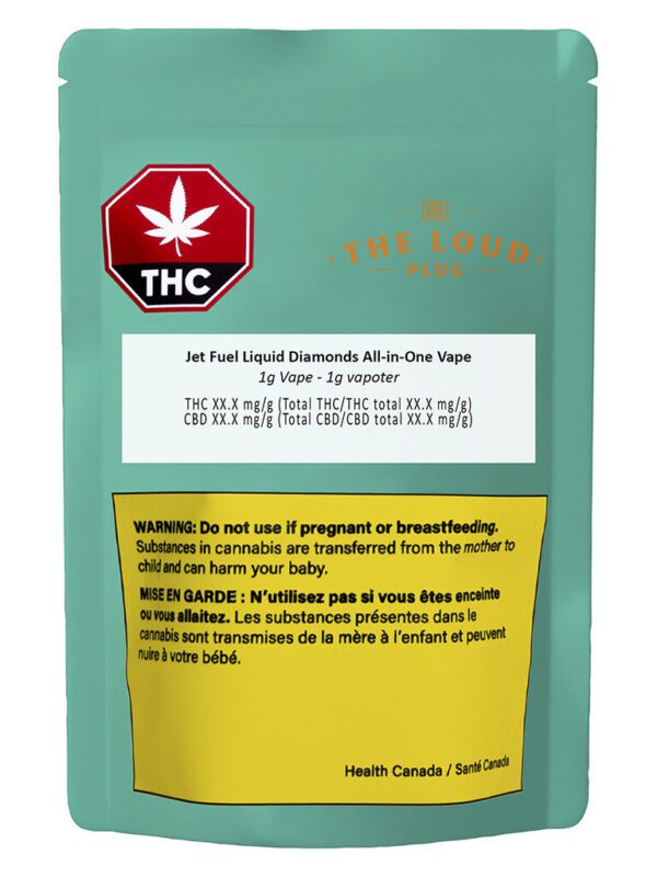 Jet Fuel Liquid Diamonds Disposable 1g The Loud Plug