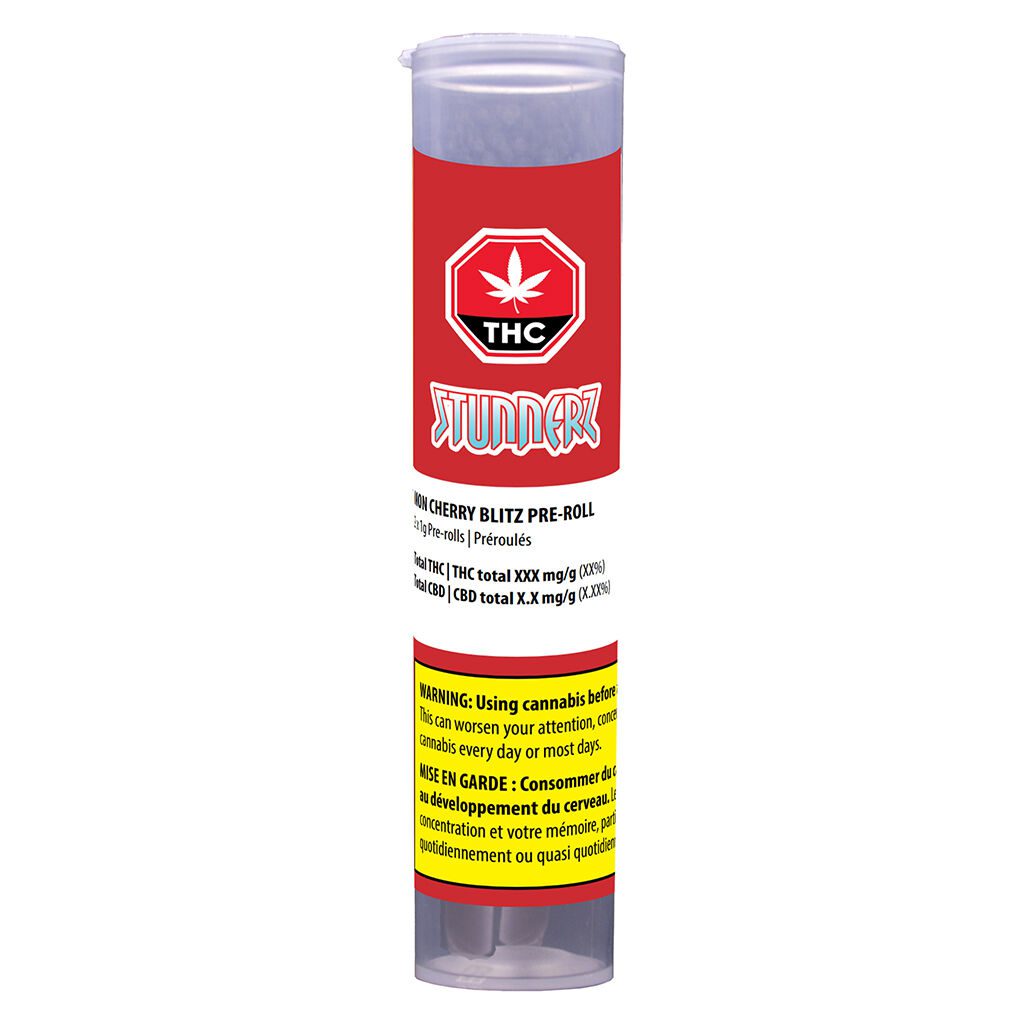 Mon Cherry Blitz Pre-Rolls 2 Pack by Stunnerz