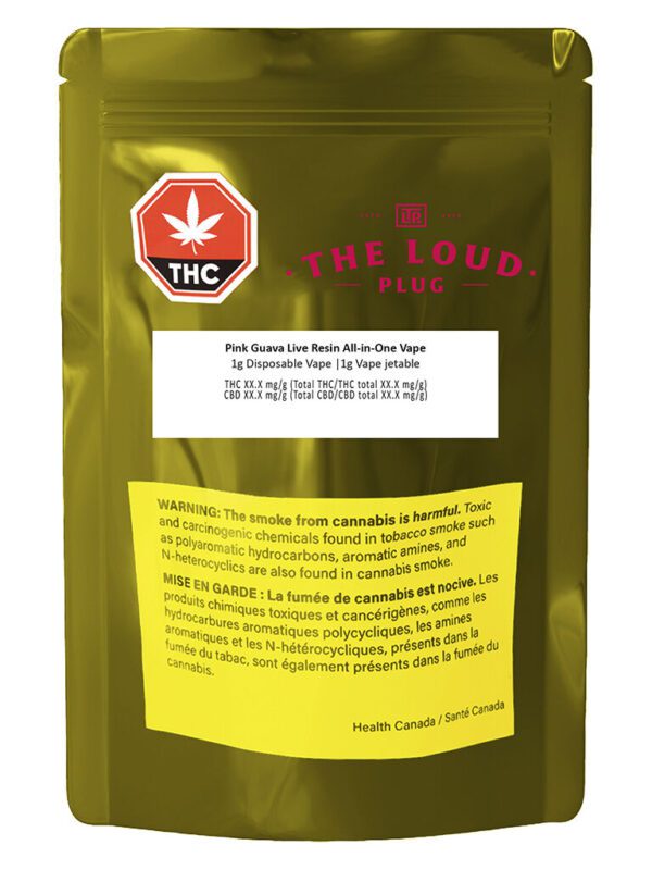 Pink Guava Live Resin Disposable 1g by The Loud Plug