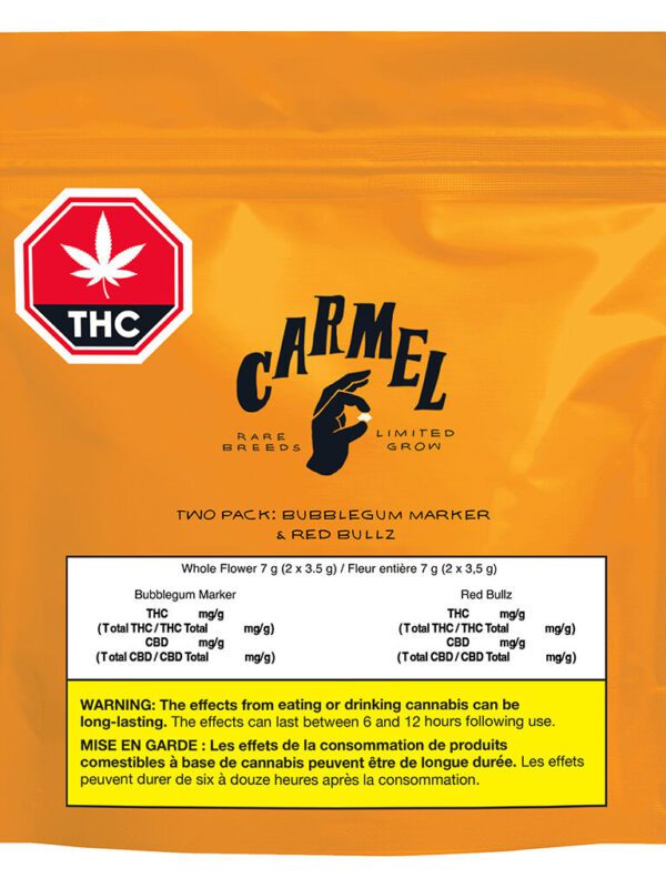 Two Pack: Bubblegum Marker & Red Bullz 7g by Carmel