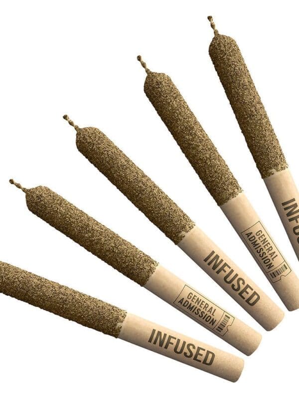 Tiger Blood Distillate Infused Pre-Rolls 5 Pack by General Admission