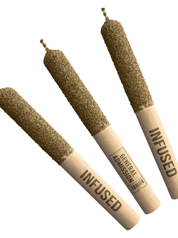 Blackberry Jam Diamond Infused Pre-Rolls 3 Pack <br>Indica <br>61.5%