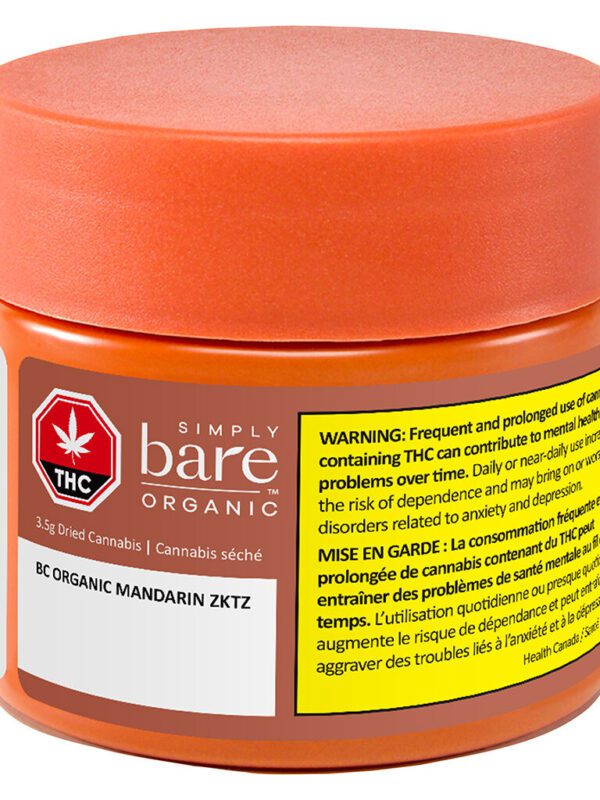 BC Organic Mandarin Zktz 3.5g by Simply Bare at Montrose Cannabis