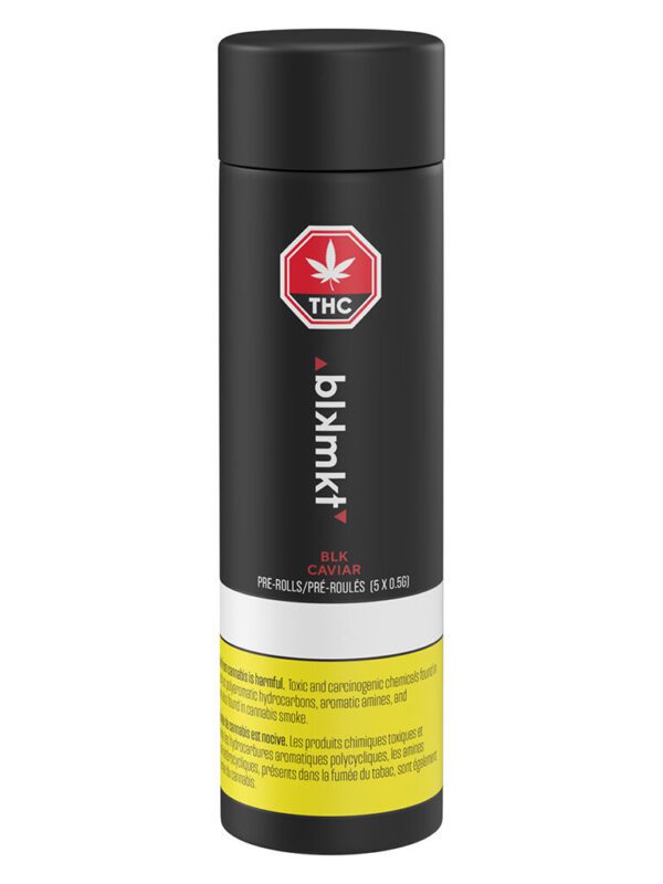 BLK Caviar Pre-Rolls 5 Pack by BLK MKT at Montrose Cannabis