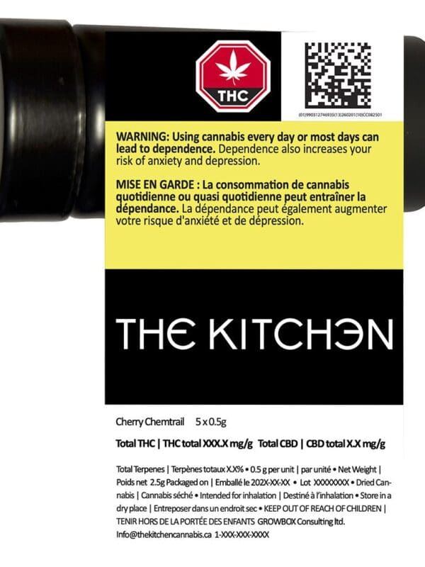 Cherry Chemtrail Pre-Rolls 5 Pack by The Kitchen at Montrose Cannabis