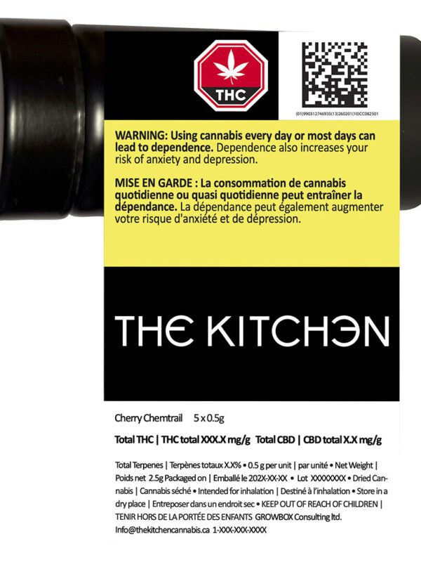 Cherry Chemtrail Pre-Rolls 5 Pack by The Kitchen at Montrose Cannabis