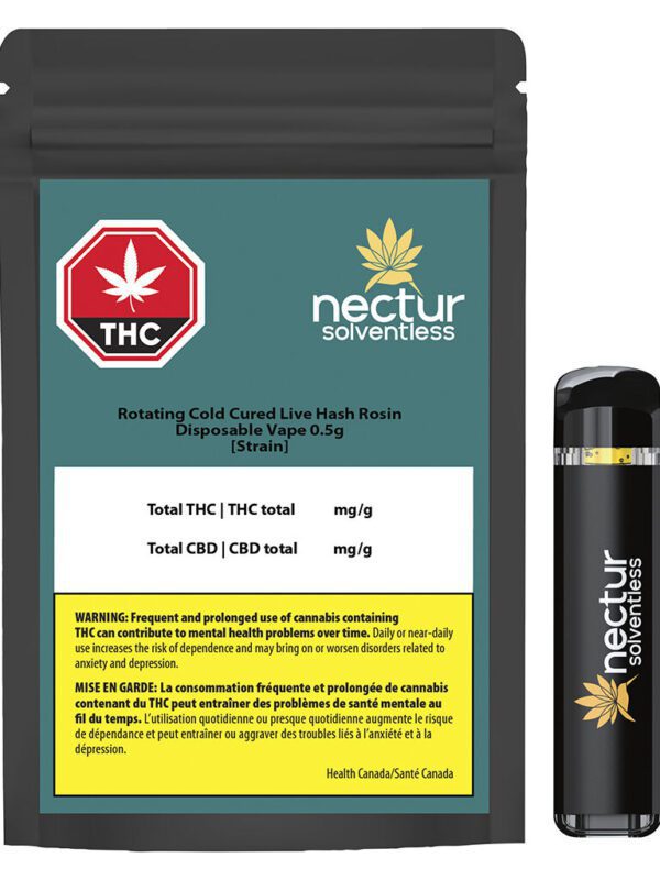 Cold Cured Live Hash Rosin AIO 1g by Nectur Solventless