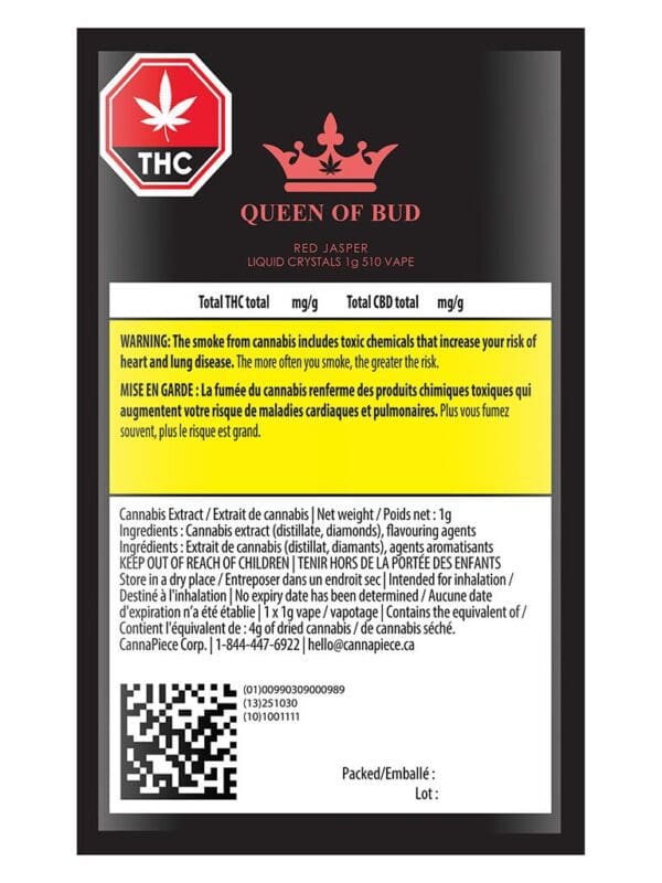 Red Jasper Liquid Crystals 510 1g by Queen of Bud