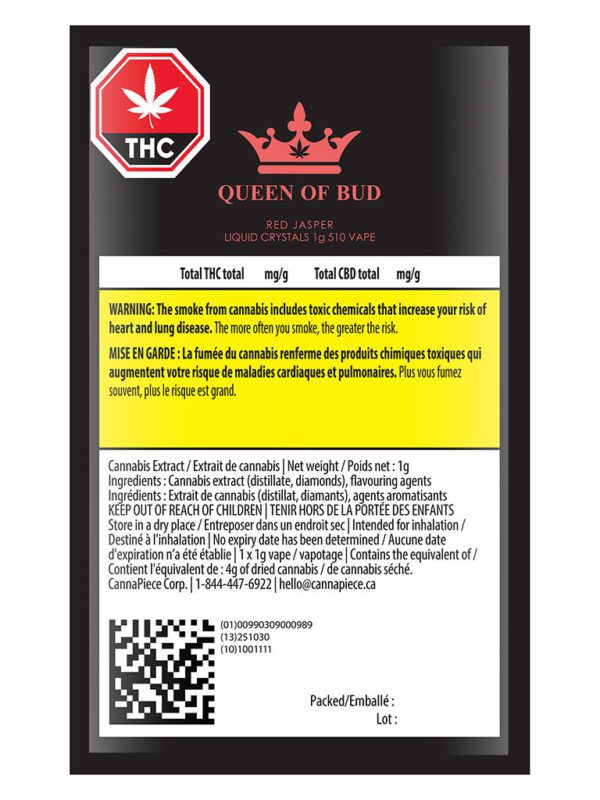 Red Jasper Liquid Crystals 510 1g by Queen of Bud