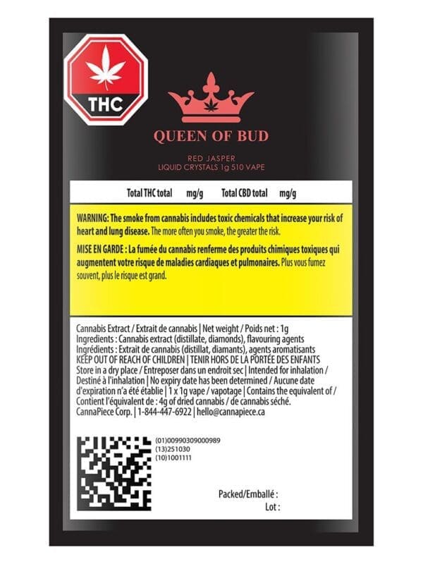 Red Jasper Liquid Crystals 510 1g by Queen of Bud