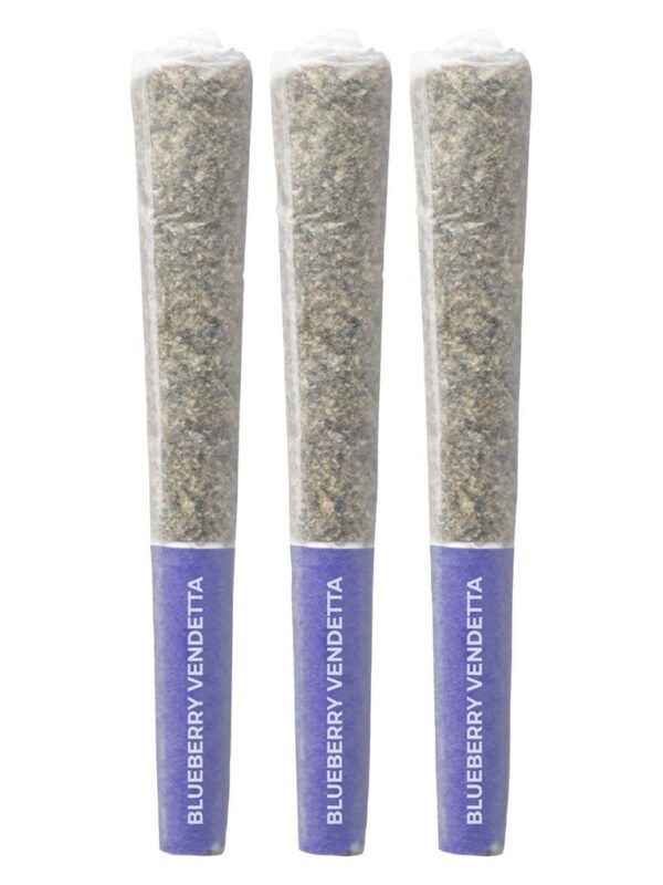 LSO Collection: Blueberry Vendetta Pre-Rolls 3 Pack by Pistol and Paris at Montrose Cannabis
