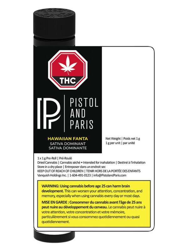 Hawaiian Fanta Pre-Roll Single by Pistol and Paris at Montrose Cannabis