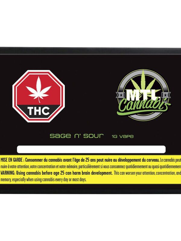 Sage n' Sour Live Resin 510 1g MTL Cannabis Sativa Montrose Cannabis