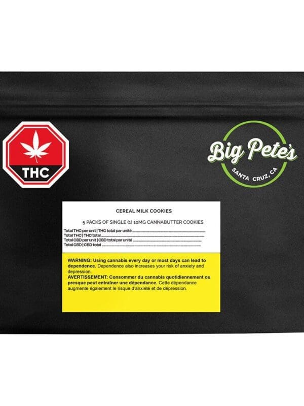 Cereal Milk Cookies 5 Pack Big Pete's Treats Montrose Cannabis