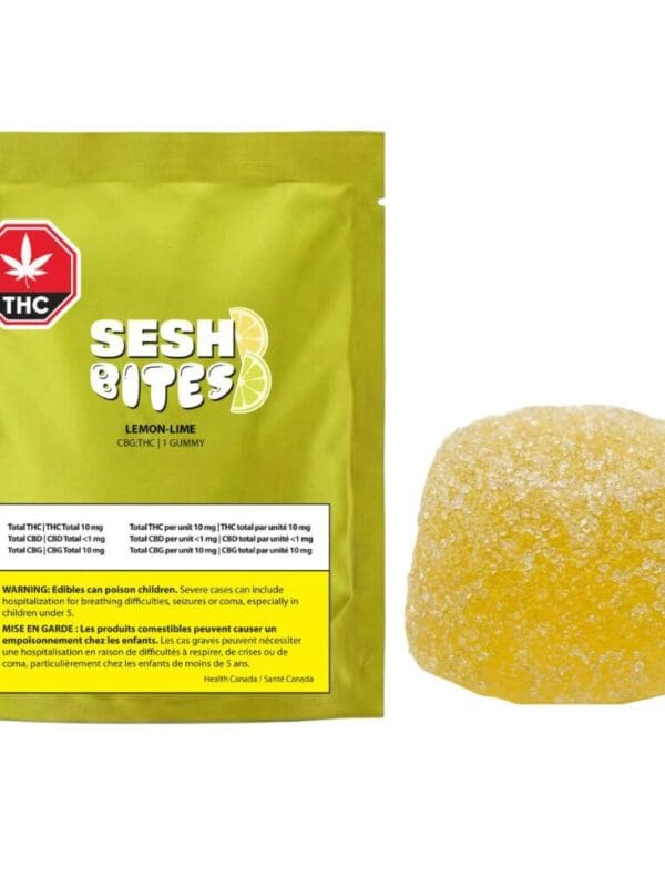 Lemon Lime 1:1 THCCBG Single SESH Edibles Hybrid Montrose Cannabis