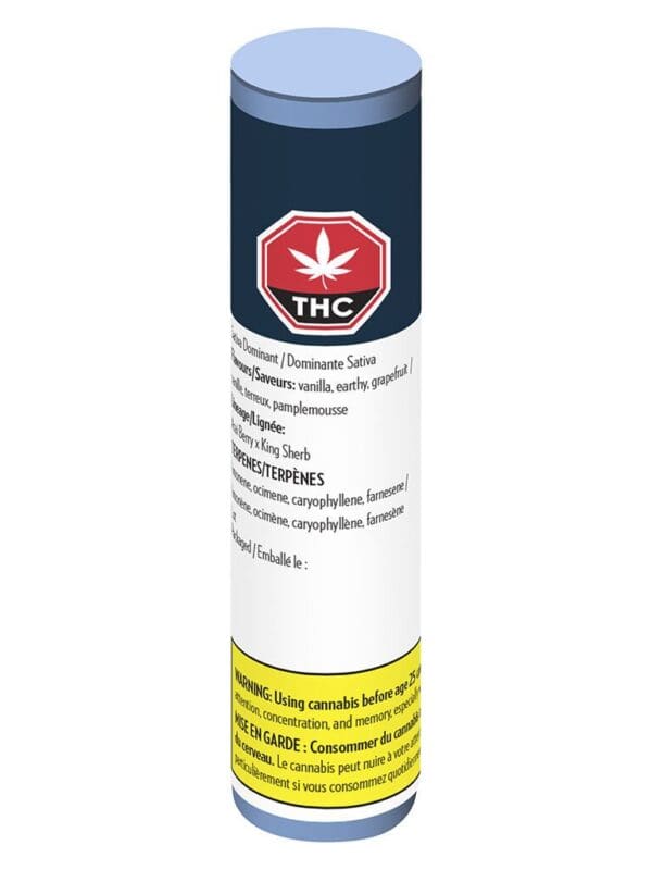 Midnight Sherb Premium Glass Tip Blunt Single FIGR Sativa
