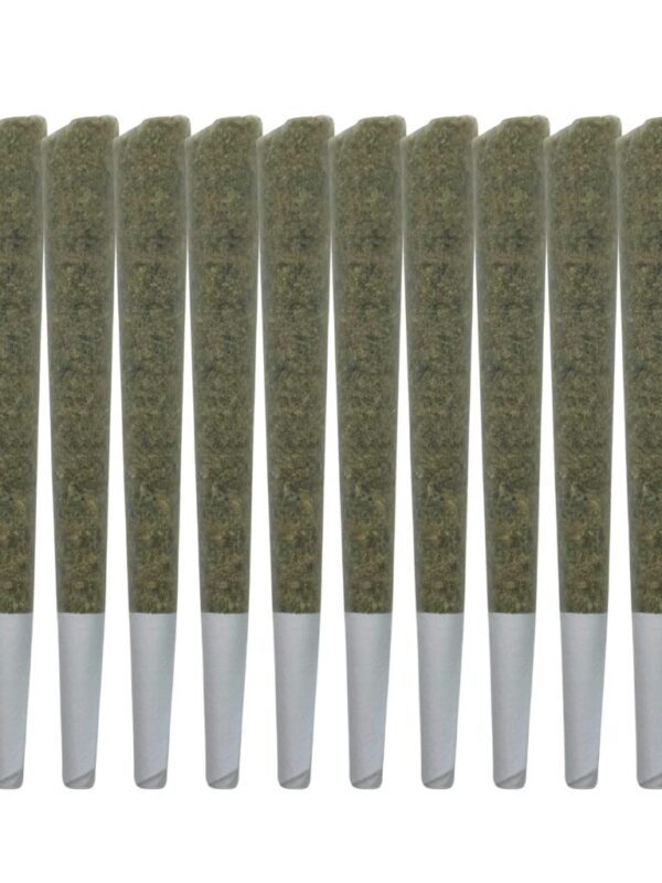 Headstone Cannabis 10 Toke 10 Pre-Rolls 10x1g pack featuring Godzilla indica strain flower.