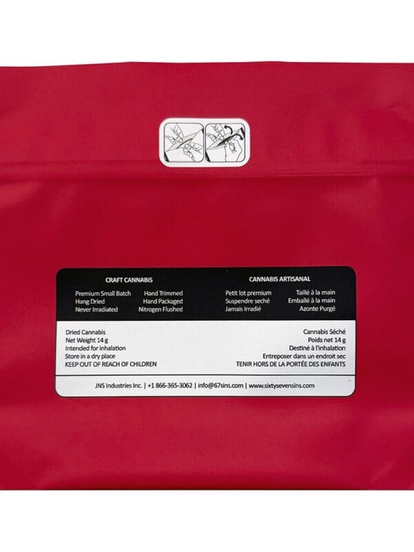 67 Artisan Reserve 14g Big Bag craft flower by Sixty Seven Sins - Montrose Cannabis