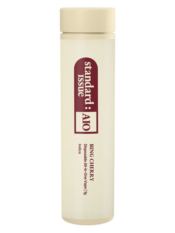 Bing Cherry Disposable 1g premium indica all-in-one vape by Standard Issue, available for local delivery from Montrose Cannabis.