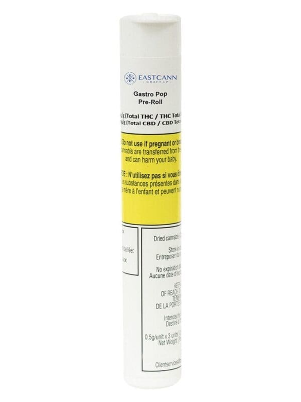 EastCann Gastro Pop 3 Pack Pre-Rolls Indica 1.5g Apples and Bananas Cross