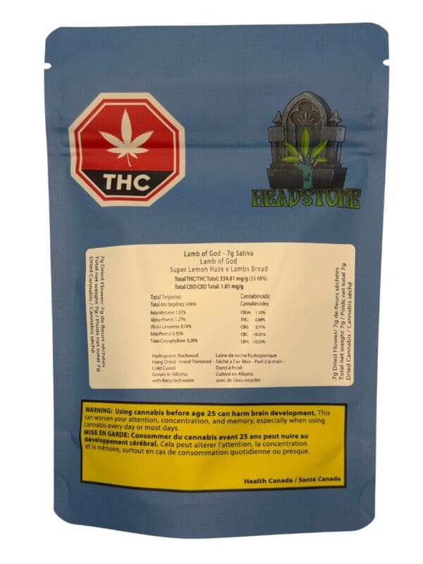 Lamb of God 7g Headstone Sativa Montrose Cannabis