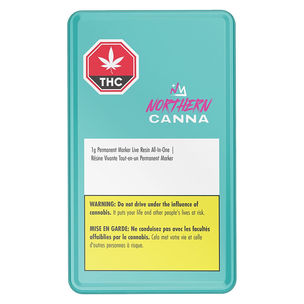 Permanent Marker Live Resin AIO Vape 1g by Northern Canna - Montrose Cannabis