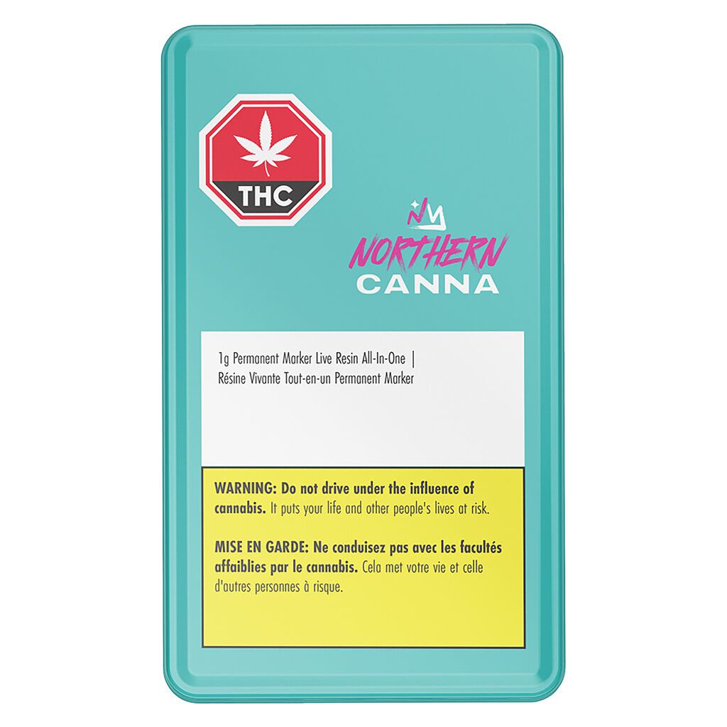 Permanent Marker Live Resin AIO Vape 1g by Northern Canna - Montrose Cannabis