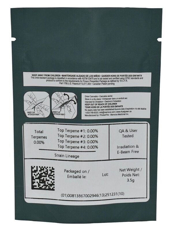 Super Sativa 3.5g sativa flower by Ritual Green - Montrose Cannabis