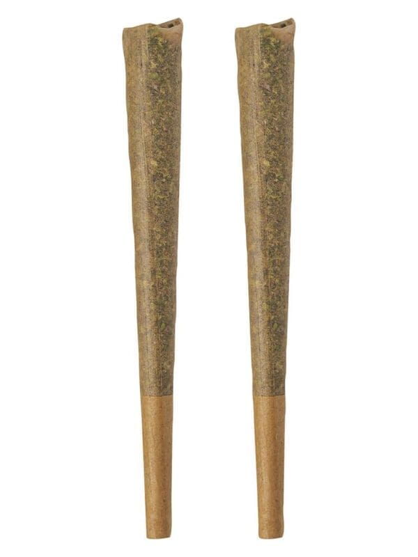 GLAZED Indica Pre-Rolls 2 Pack premium 1g whole-flower hand-crafted joints by BOLD.