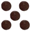 Hazy Mint Dash n Stash 5 Pack Chocolates premium 10mg THC organic dark chocolate mint medallions by The Hazy Camper.